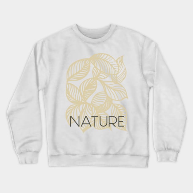 nature in beige Crewneck Sweatshirt by Marisa-ArtShop